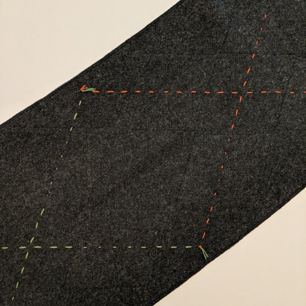 Vintage Retro Y2K 2001 GAP Wool Argyle Diamond Winter Cold Weather Neck Scarf - Picture 4 of 5